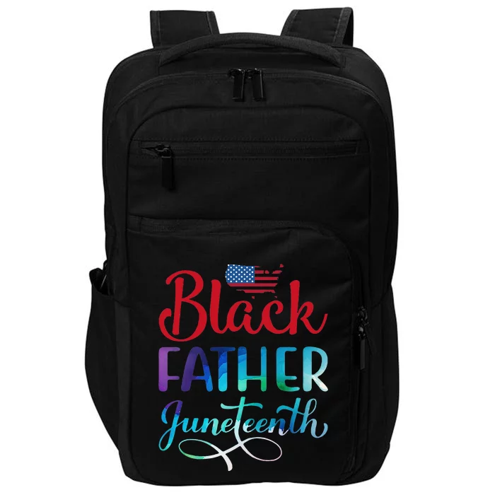 Black Father Day Gift juneteenth Impact Tech Backpack