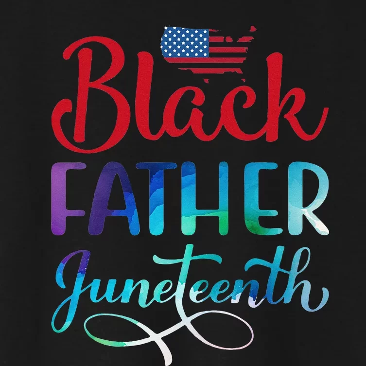 Black Father Day Gift juneteenth Women's Crop Top Tee