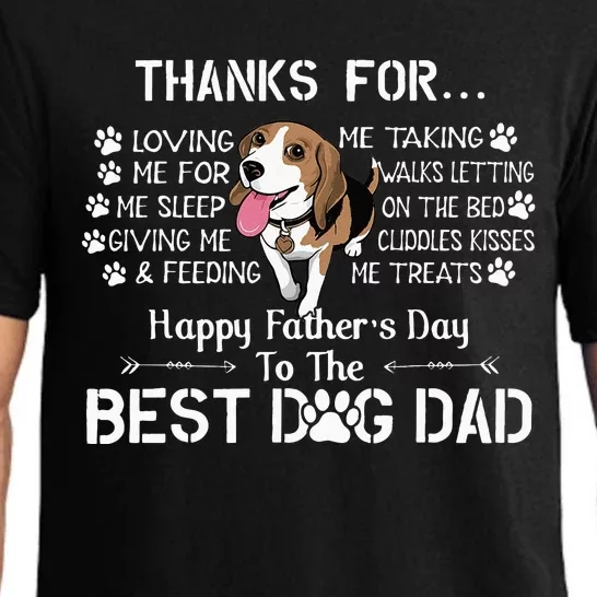 Beagle Fathers Day Funny Beagle Lover For Beagle Dad Pajama Set