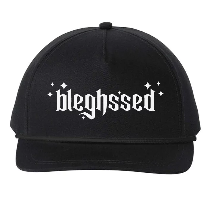 Bleghssed Funny Death Metal Deathcore Blegh Snapback Five-Panel Rope Hat