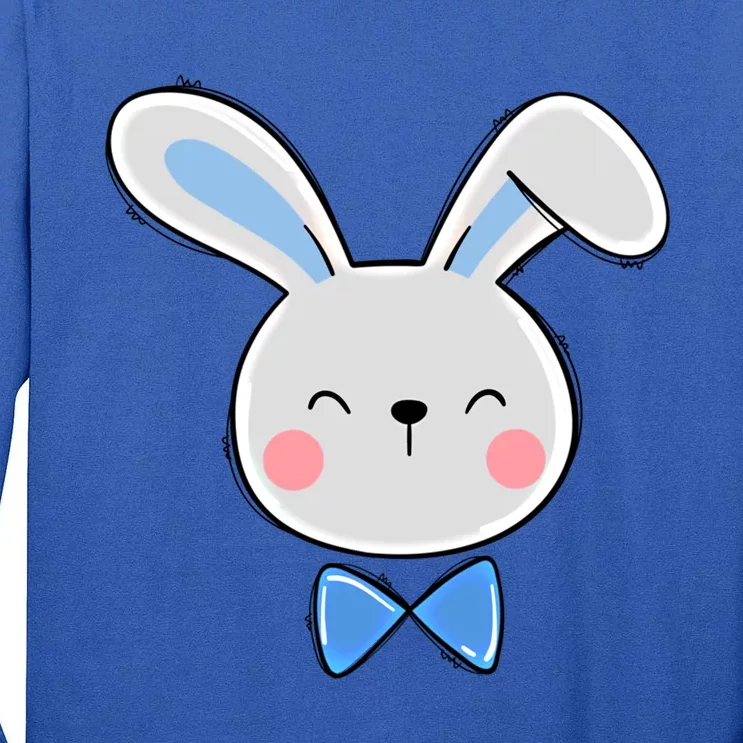 Bunny Face Dad Daddy Papa Easter Bunny Gift Tall Long Sleeve T-Shirt