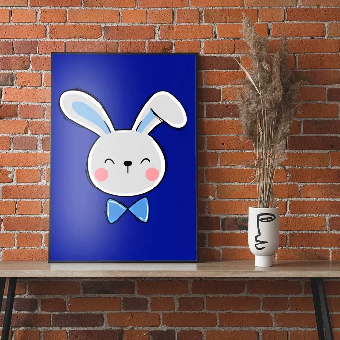 Bunny Face Dad Daddy Papa Easter Bunny Gift Poster