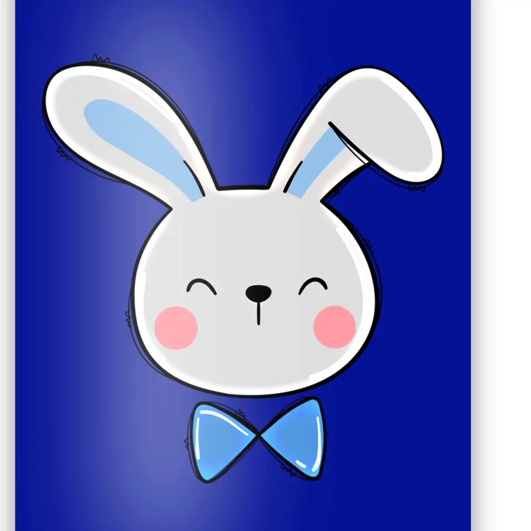 Bunny Face Dad Daddy Papa Easter Bunny Gift Poster