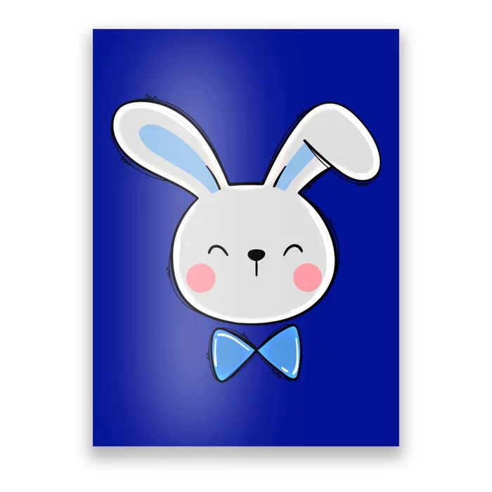 Bunny Face Dad Daddy Papa Easter Bunny Gift Poster