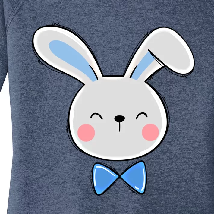 Bunny Face Dad Daddy Papa Easter Bunny Gift Women's Perfect Tri Tunic Long Sleeve Shirt