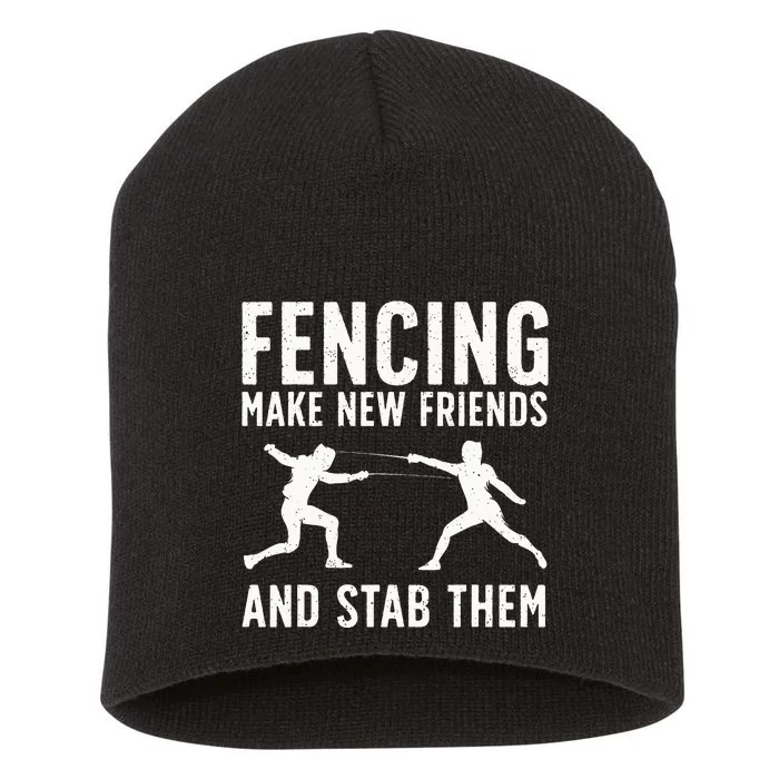 Best Fencing Design Fencing Sport Fencer Short Acrylic Beanie