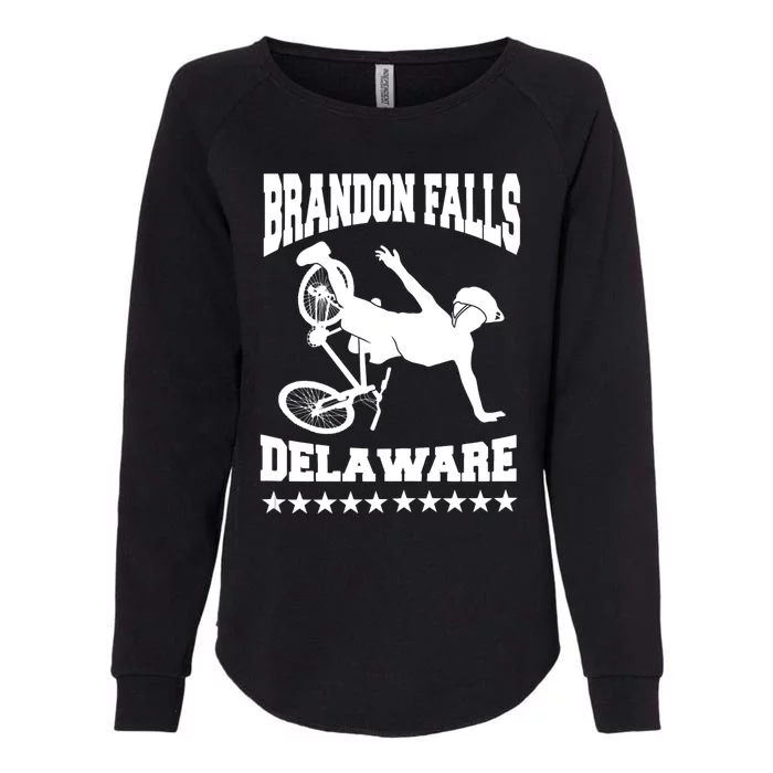 Brandon Falls Delaware Joe Biden Bike Ride Womens California Wash Sweatshirt