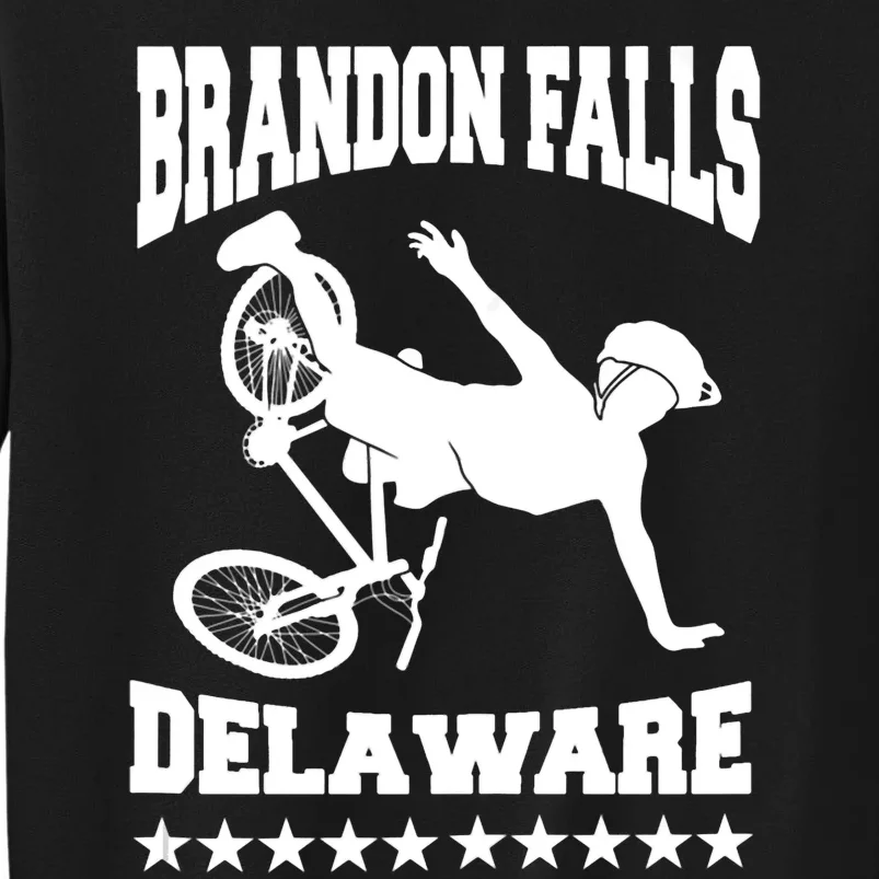 Brandon Falls Delaware Joe Biden Bike Ride Tall Sweatshirt