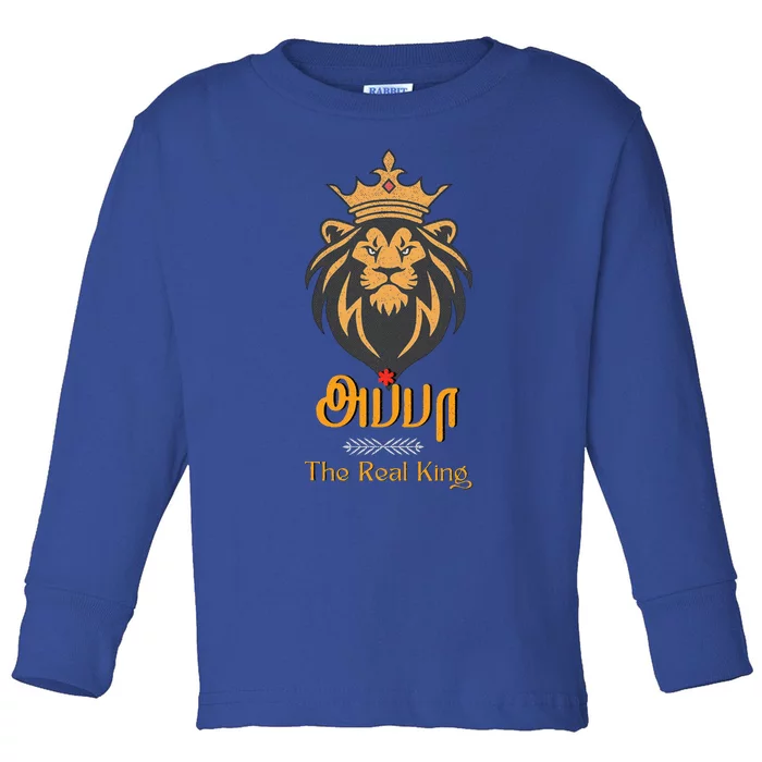 Best FatherS Day June 2024 Appa Tamil Fathers Day Toddler Long Sleeve Shirt