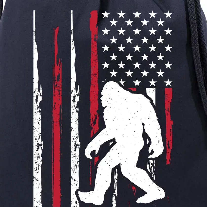 Big Foot Design Drawstring Bag