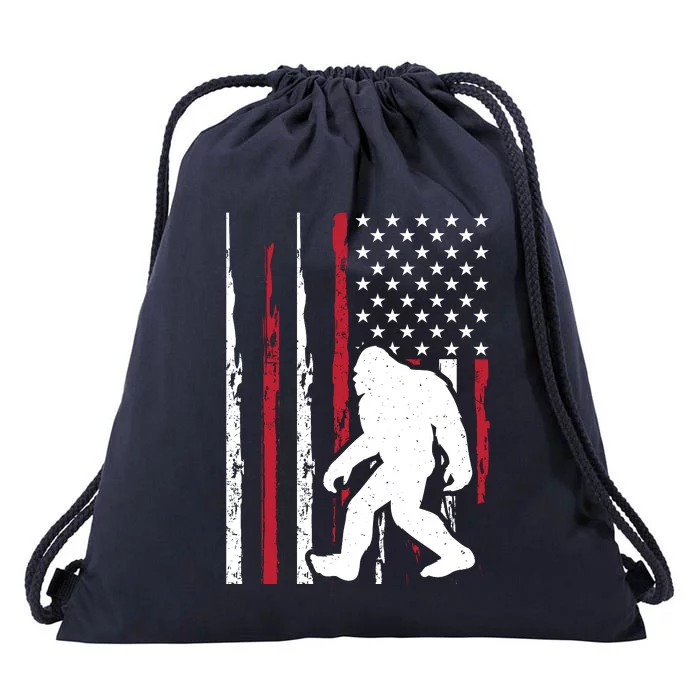 Big Foot Design Drawstring Bag