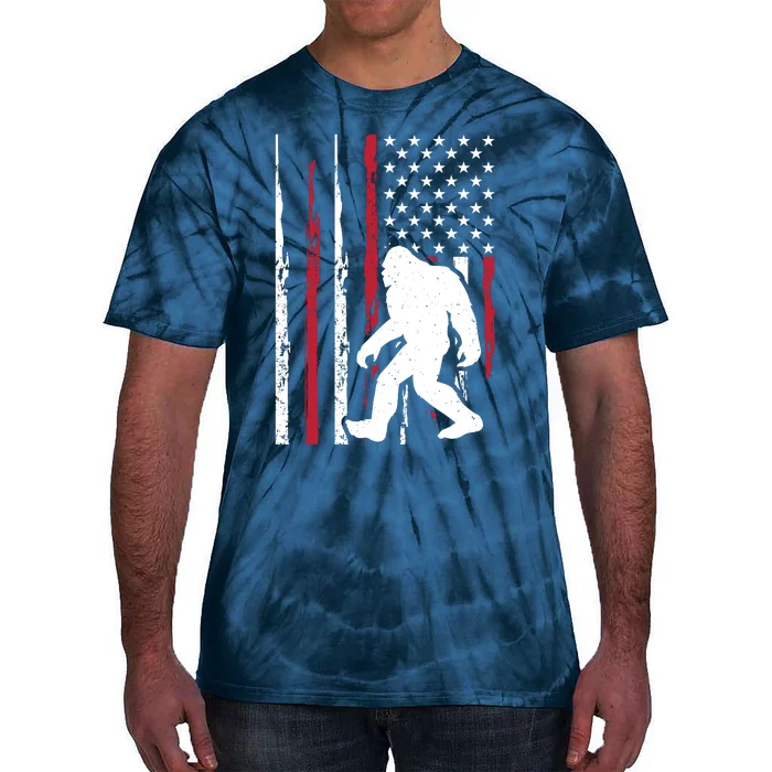 Big Foot Design Tie-Dye T-Shirt