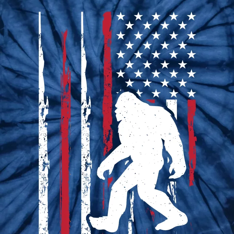 Big Foot Design Tie-Dye T-Shirt