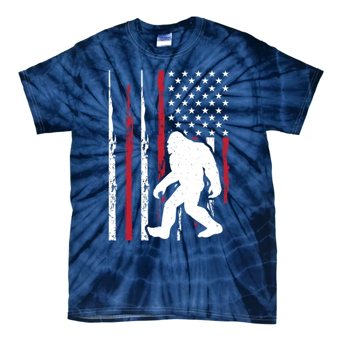 Big Foot Design Tie-Dye T-Shirt