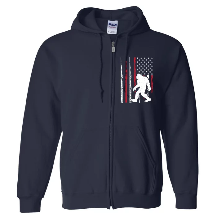 Big Foot Design Full Zip Hoodie