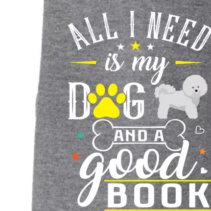 Bichon Frise Dog Gift Funny Saying Drawing Books Reading Gift Doggie 3-End Fleece Hoodie