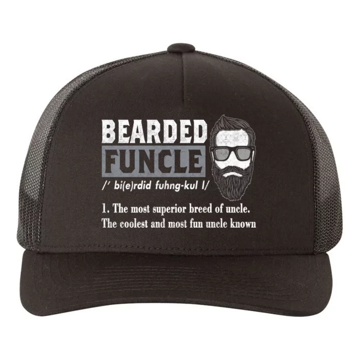 Bearded Funcle Definition Yupoong Adult 5-Panel Trucker Hat