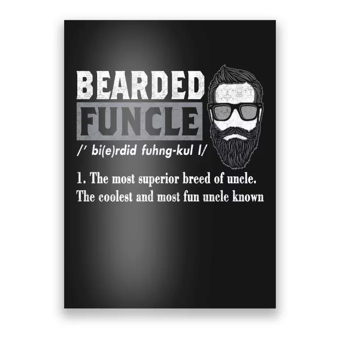 Bearded Funcle Definition Poster