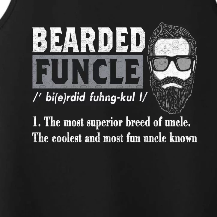 Bearded Funcle Definition Performance Tank