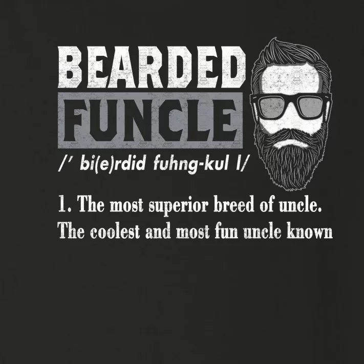 Bearded Funcle Definition Toddler Long Sleeve Shirt