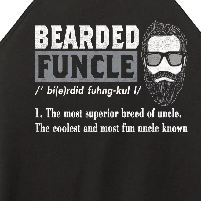 Bearded Funcle Definition Women’s Perfect Tri Rocker Tank