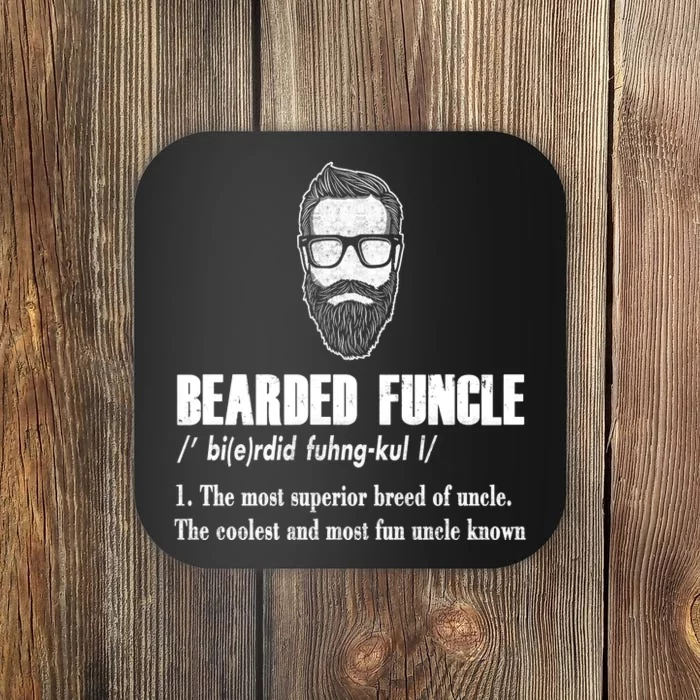 Bearded Funcle Definition Coaster