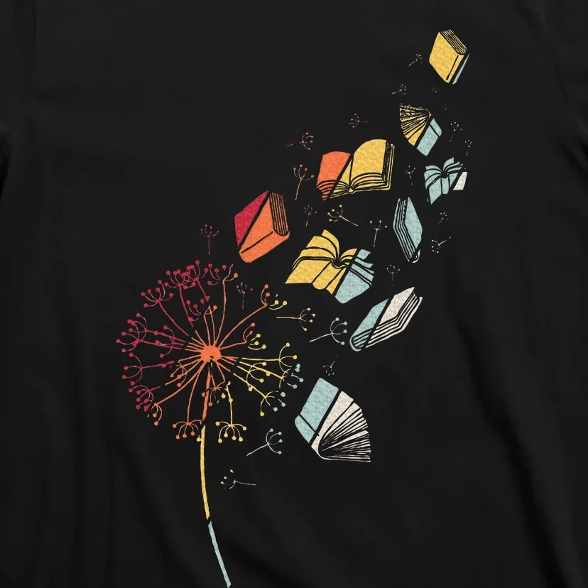 Book Flower Dandelion T-Shirt