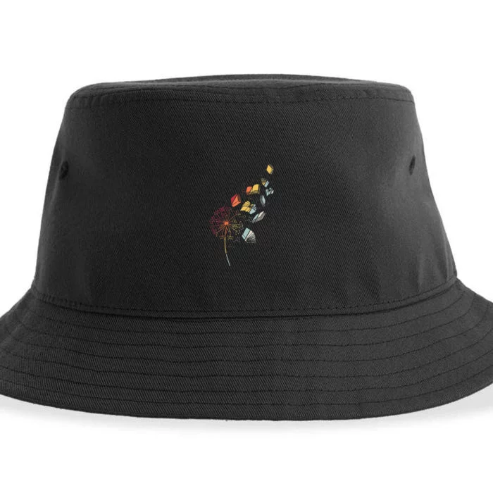 Book Flower Dandelion Sustainable Bucket Hat