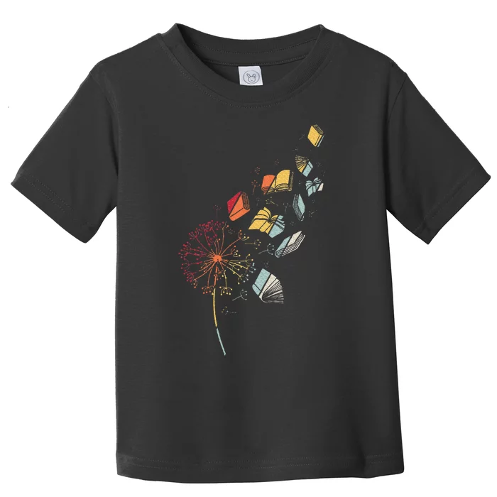 Book Flower Dandelion Toddler T-Shirt