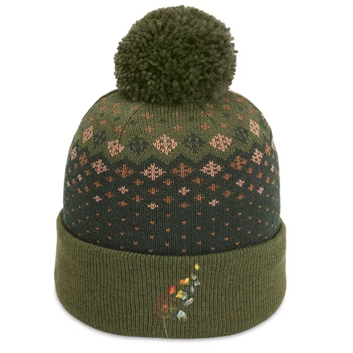 Book Flower Dandelion The Baniff Cuffed Pom Beanie