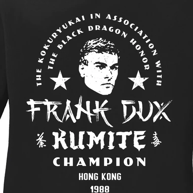 Bloodsport Frank Dux Kumite Champion Ladies Long Sleeve Shirt