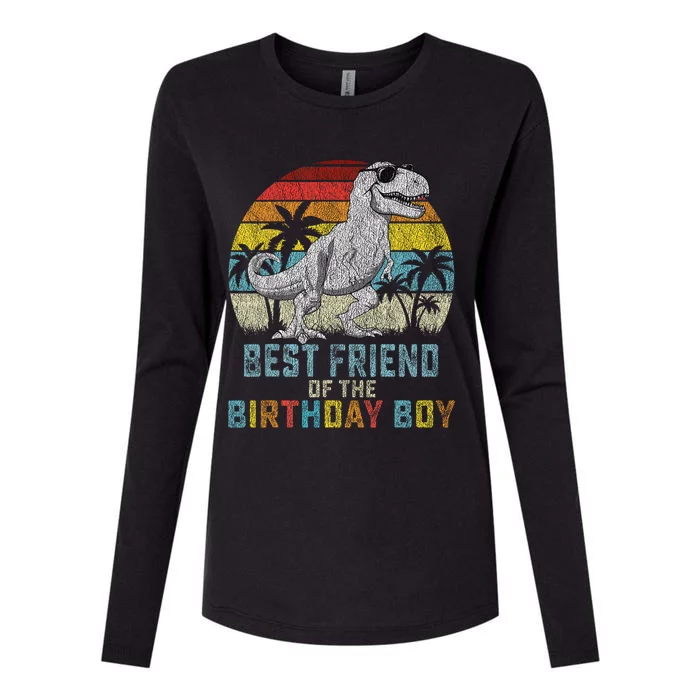 Best Friend Dinosaur Of The Birthday Matching Family Womens Cotton Relaxed Long Sleeve T-Shirt