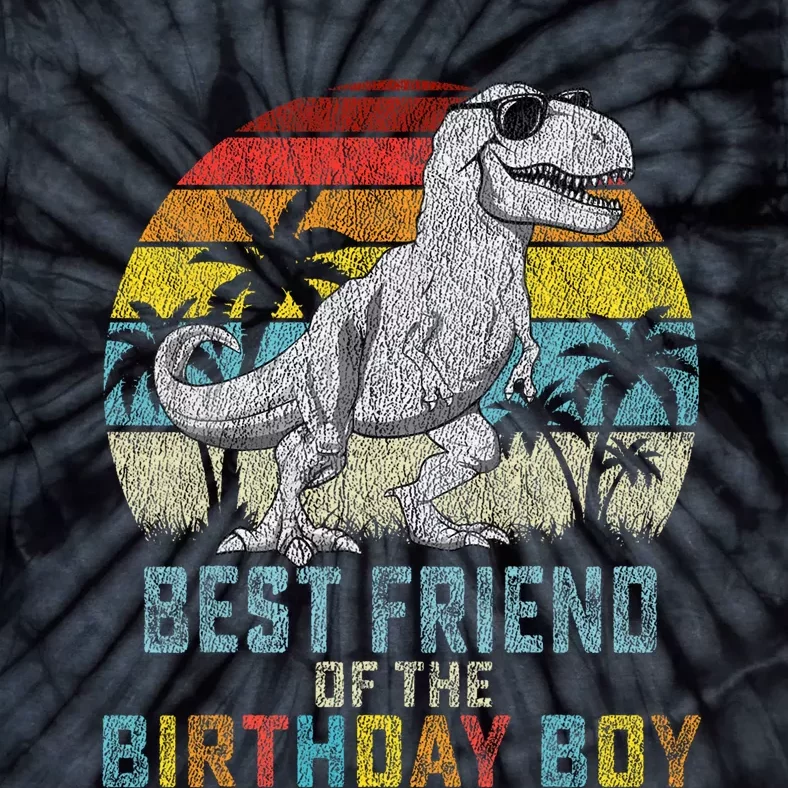 Best Friend Dinosaur Of The Birthday Matching Family Tie-Dye T-Shirt