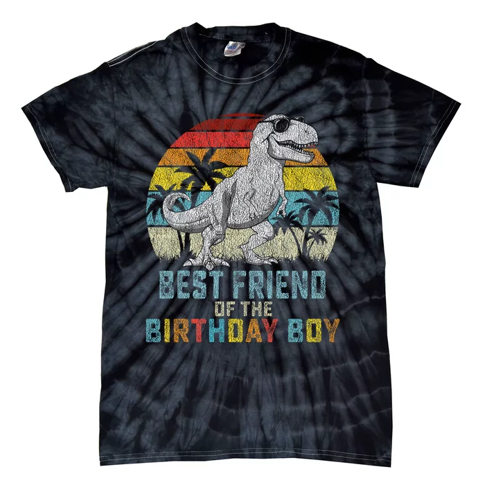 Best Friend Dinosaur Of The Birthday Matching Family Tie-Dye T-Shirt