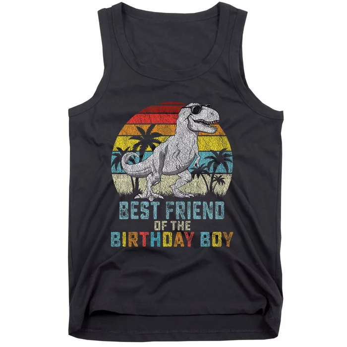 Best Friend Dinosaur Of The Birthday Matching Family Tank Top