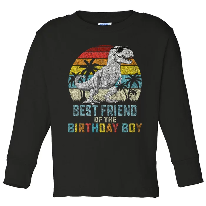 Best Friend Dinosaur Of The Birthday Matching Family Toddler Long Sleeve Shirt