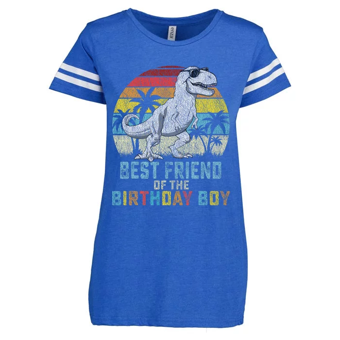 Best Friend Dinosaur Of The Birthday Matching Family Enza Ladies Jersey Football T-Shirt