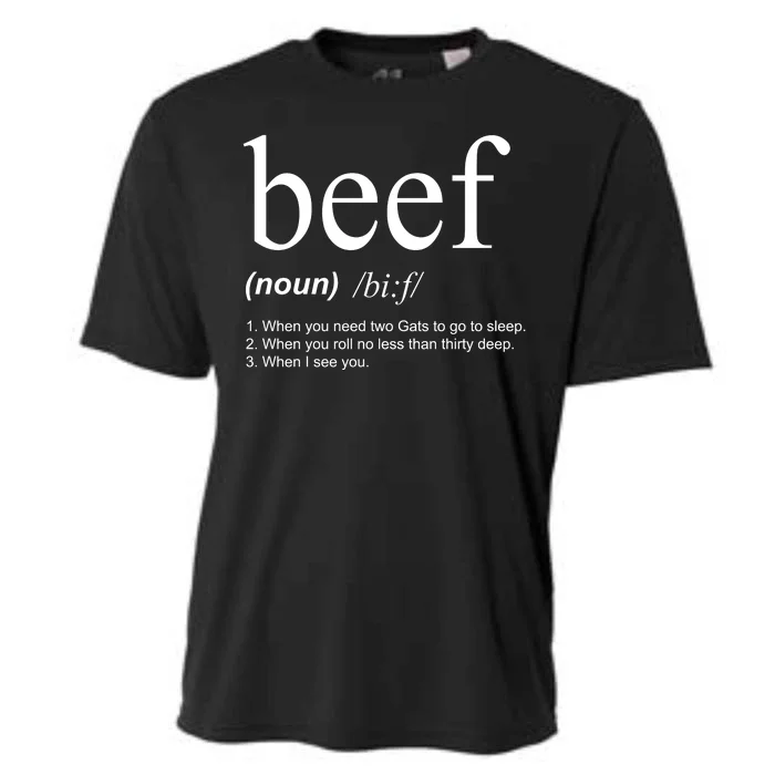 Beef Funny Definition Cooling Performance Crew T-Shirt