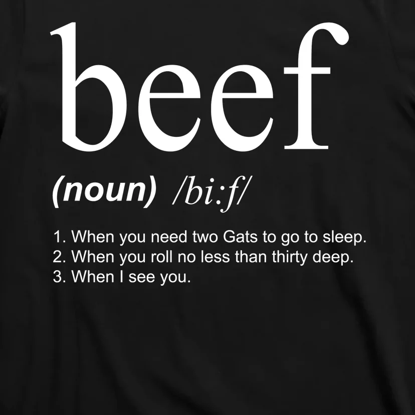 Beef Funny Definition T-Shirt