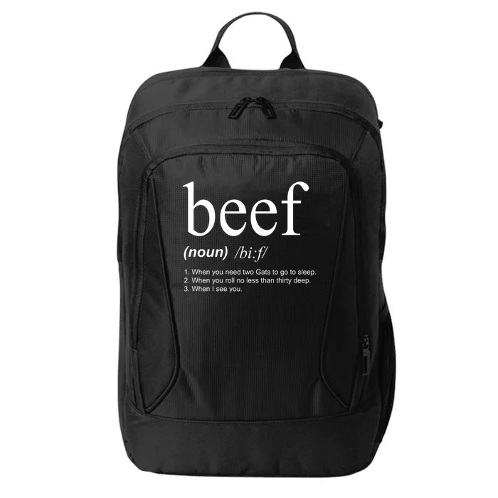 Beef Funny Definition City Backpack