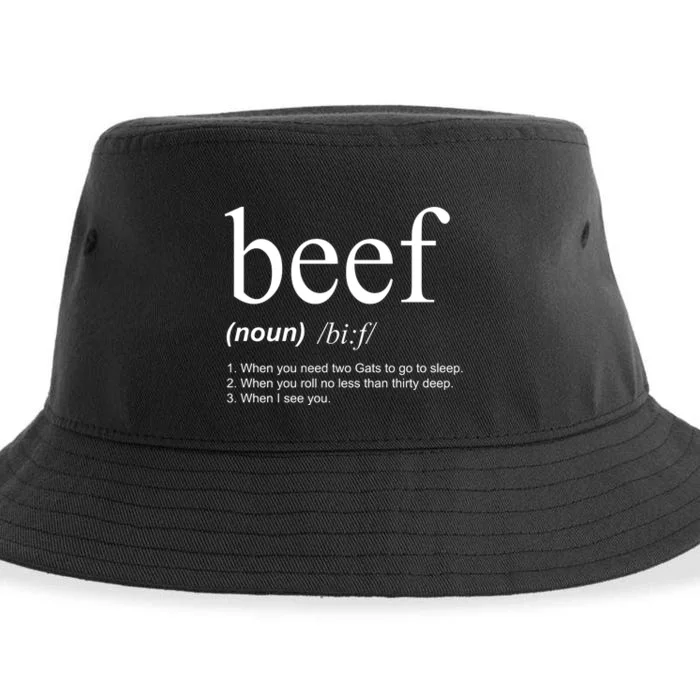 Beef Funny Definition Sustainable Bucket Hat