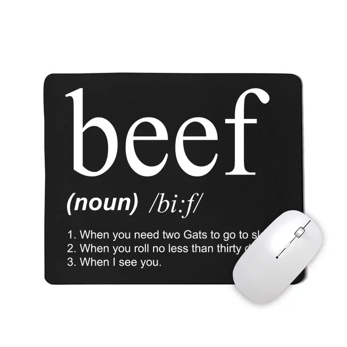 Beef Funny Definition Mousepad