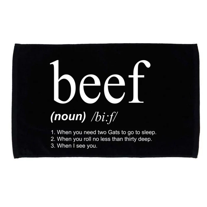 Beef Funny Definition Microfiber Hand Towel