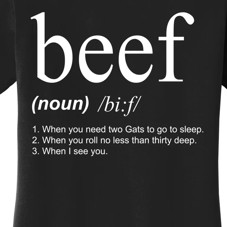 Beef Funny Definition Women's T-Shirt