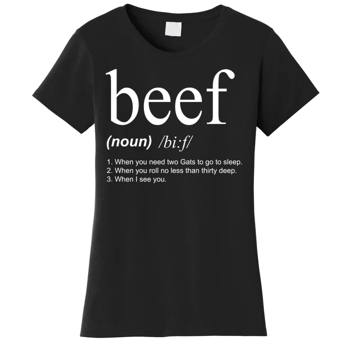 Beef Funny Definition Women's T-Shirt