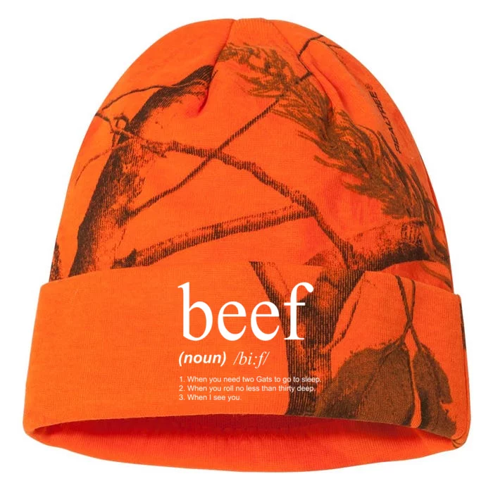 Beef Funny Definition Kati - 12in Camo Beanie