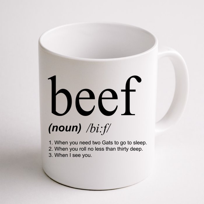 Beef Funny Definition Front & Back Coffee Mug