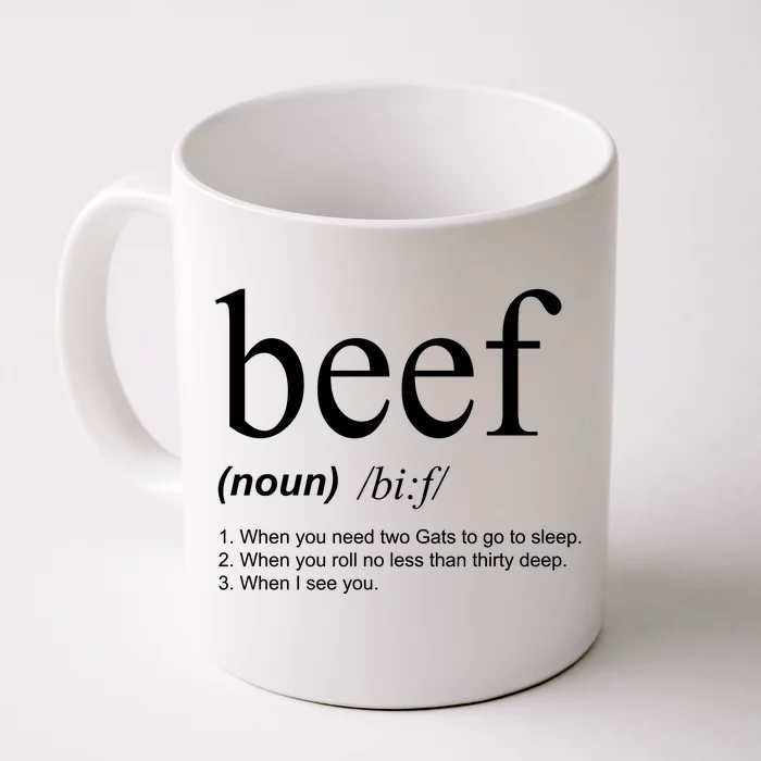 Beef Funny Definition Front & Back Coffee Mug