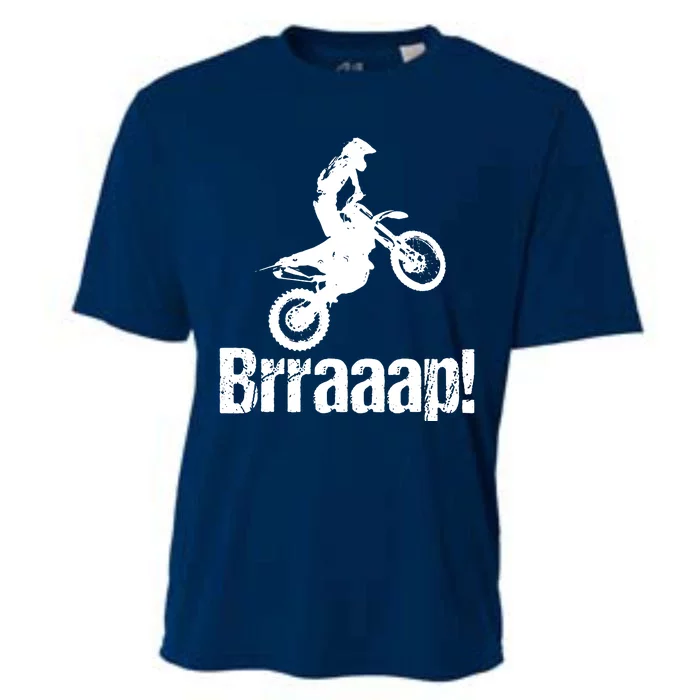 Brraaap Funny Dirt Bike Motocross For Riders Cooling Performance Crew T-Shirt