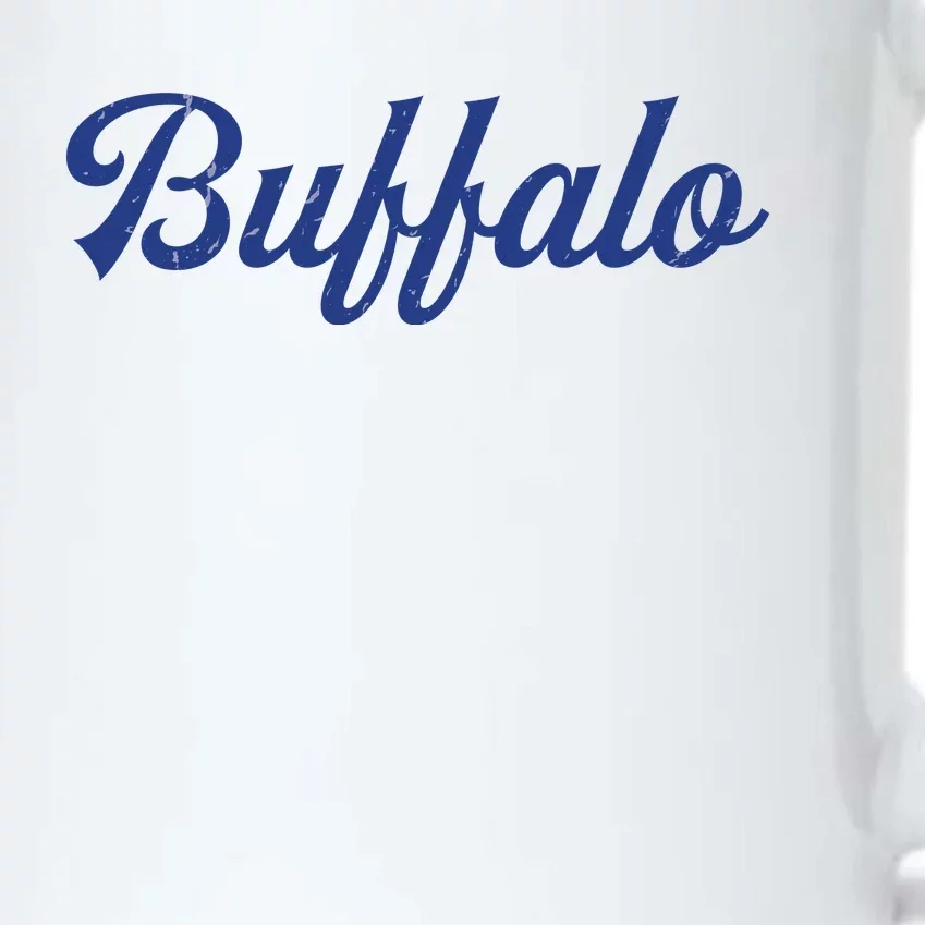 Buffalo Football Distressed Black Color Changing Mug